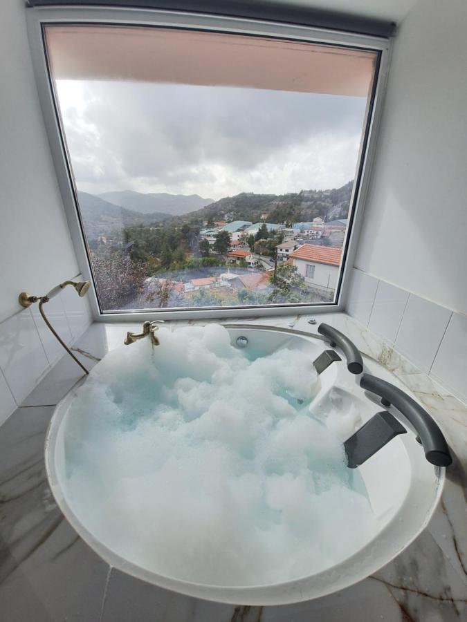 Villa Aprosmeno Jacuzzi House 1 Agros Exterior foto